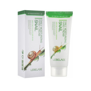 Крем для рук с муцином улитка LEBELAGE DAILY MOISTURIZING SNAIL HANDCREAM